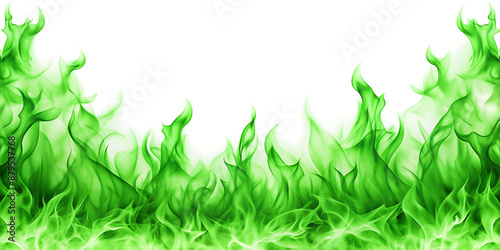 green flames background
