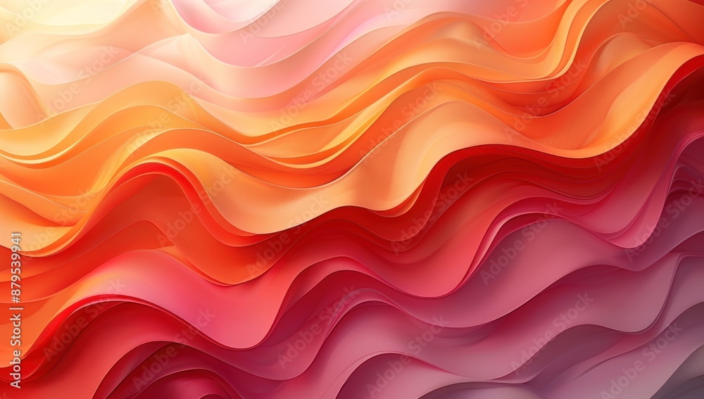 Fototapeta premium Abstract Wavy Pattern in Warm Tones