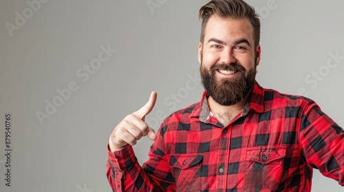 The smiling bearded man photo