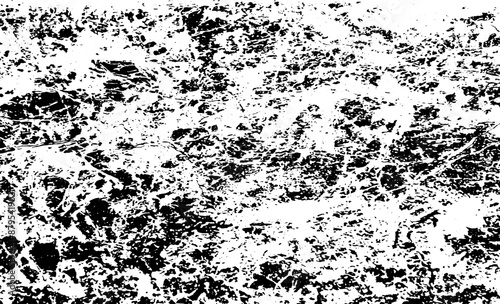 Uneven black and white texture vector. Distressed overlay texture. Grunge background. Abstract textured effect. Vector Illustration. Black isolated on white background. EPS10.