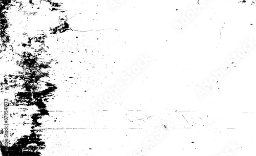 Wallpaper Mural Uneven black and white texture vector. Distressed overlay texture. Grunge background. Abstract textured effect. Vector Illustration. Black isolated on white background. EPS10. Torontodigital.ca