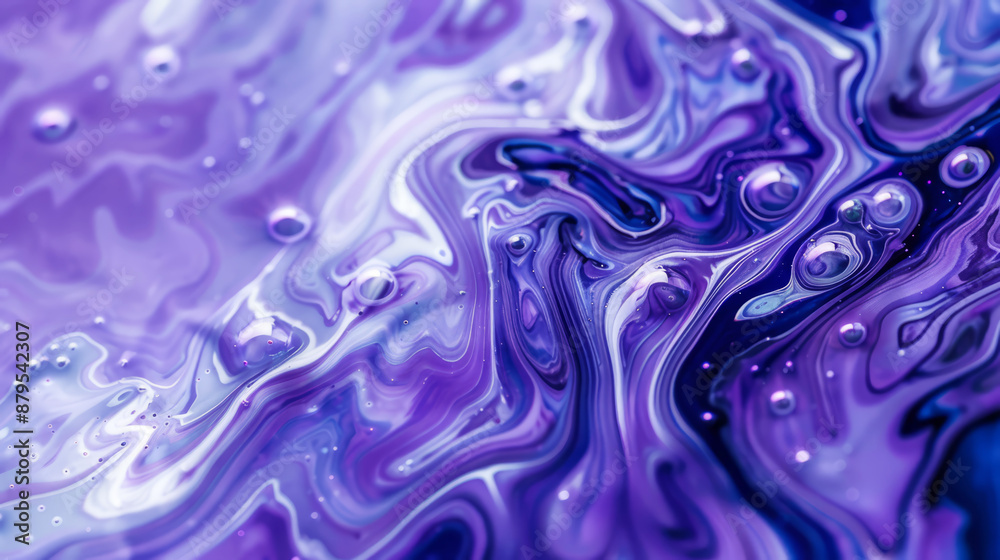 Fluid Abstract Art in Violet and Lilac Tones with Organic Shapes and Smooth Texture for Modern Design Fluid Abstract Art in Violet and Lilac Tones with Organic Shapes and Smooth Texture for Modern Design