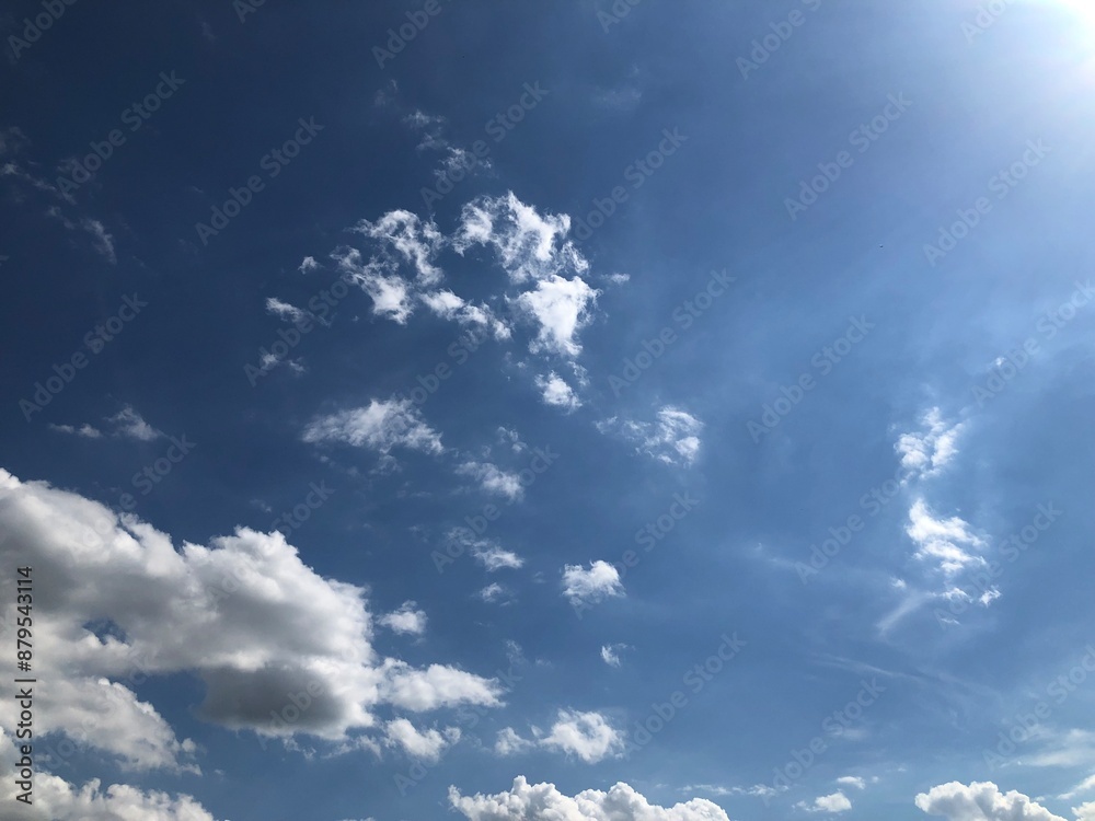 beautiful blue sky with airy clouds beautiful blue sky with airy clouds