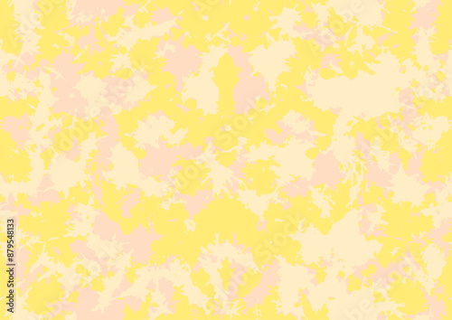 tie dye print. Watercolor wash seamless pattern. Abstract yellow, Yellow Tie Dye Brush Washes. Aquarelle Tie Dyed Drawing Brush. Tie Dye Painting Dirty Art, orange tie dye spots. wallpaper, clothes.