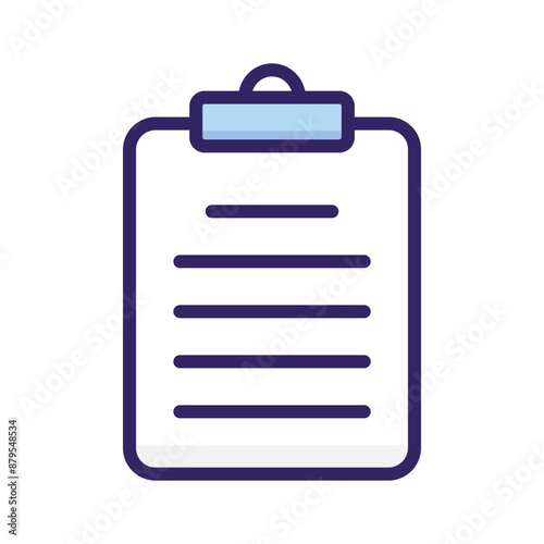 Well designed vector icon of document in modern and trendy style