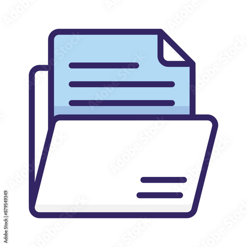 A vectors of files in modern style, trendy icon of binders