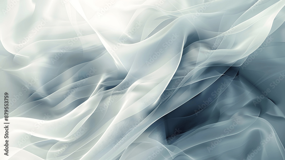 Obraz premium Abstract background with soft flowing lines of light and shadow
