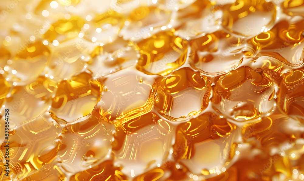 Honeycomb filled with honey Honeycomb filled with honey