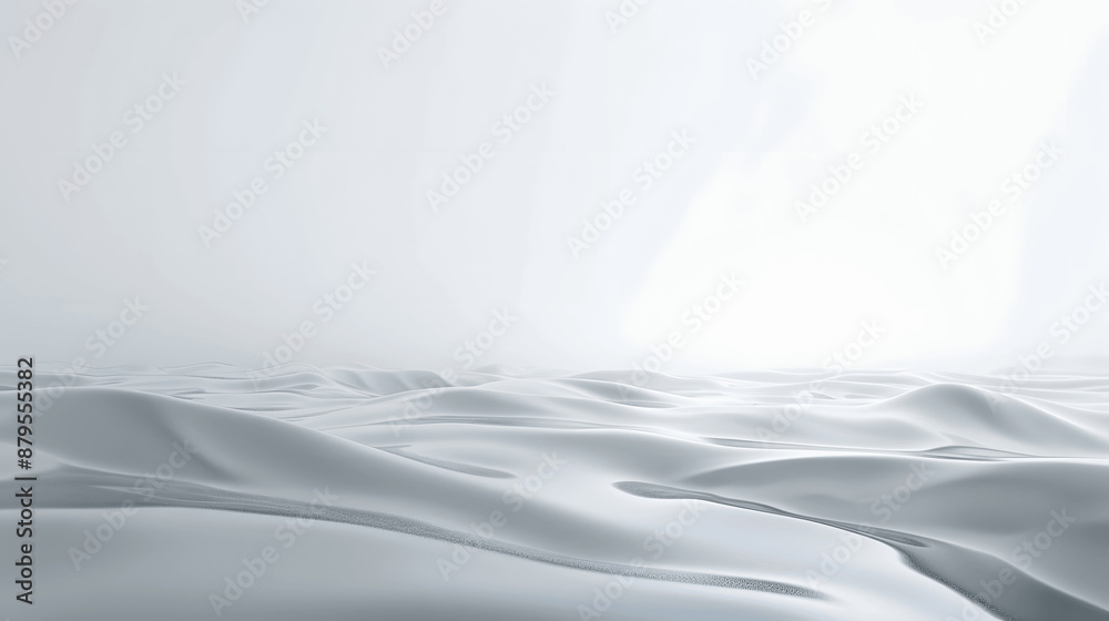 Obraz premium Minimalist background with gradient from light gray to white