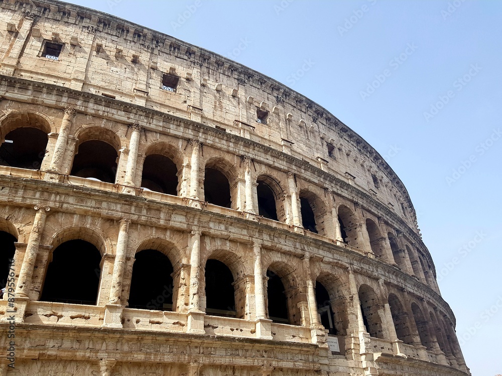 Obraz premium Roman Coliseum is one of the main tourist attractions in Rome.