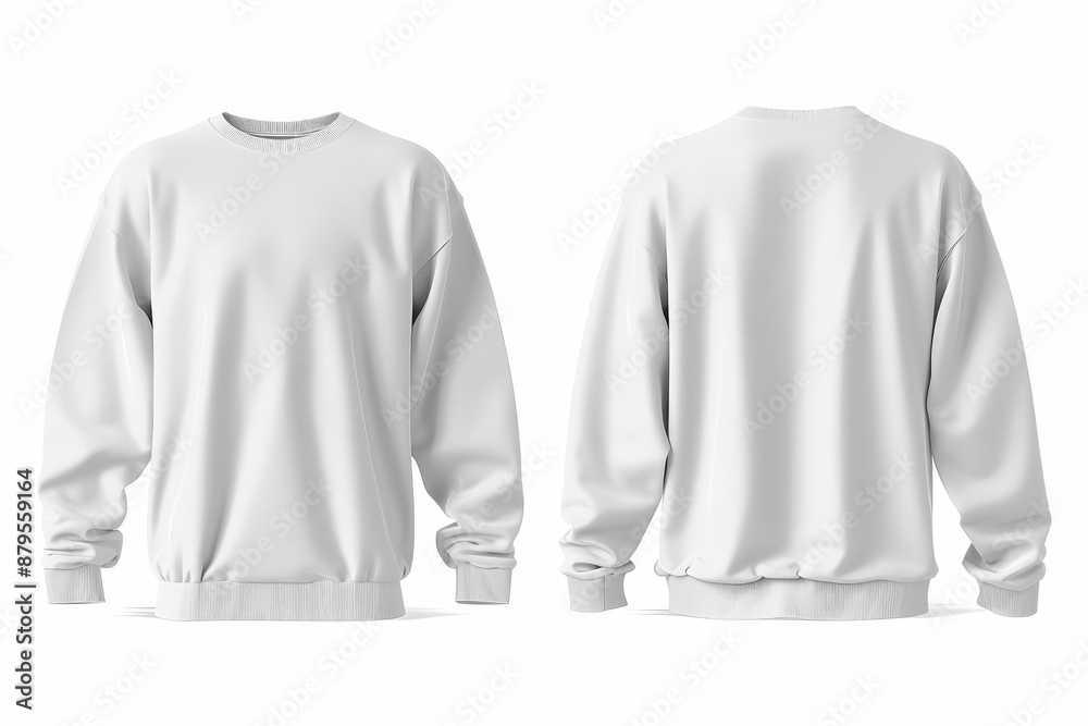 Blank Long sleeve T shirt for men template