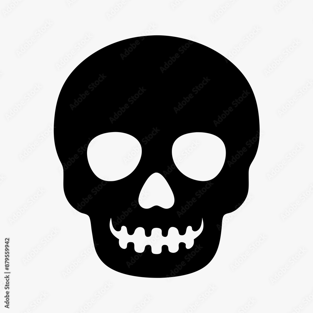 Skull vector illustration, Halloween skull vector art, skull silhouette, skull and crossbones Skull vector illustration, Halloween skull vector art, skull silhouette, skull and crossbones