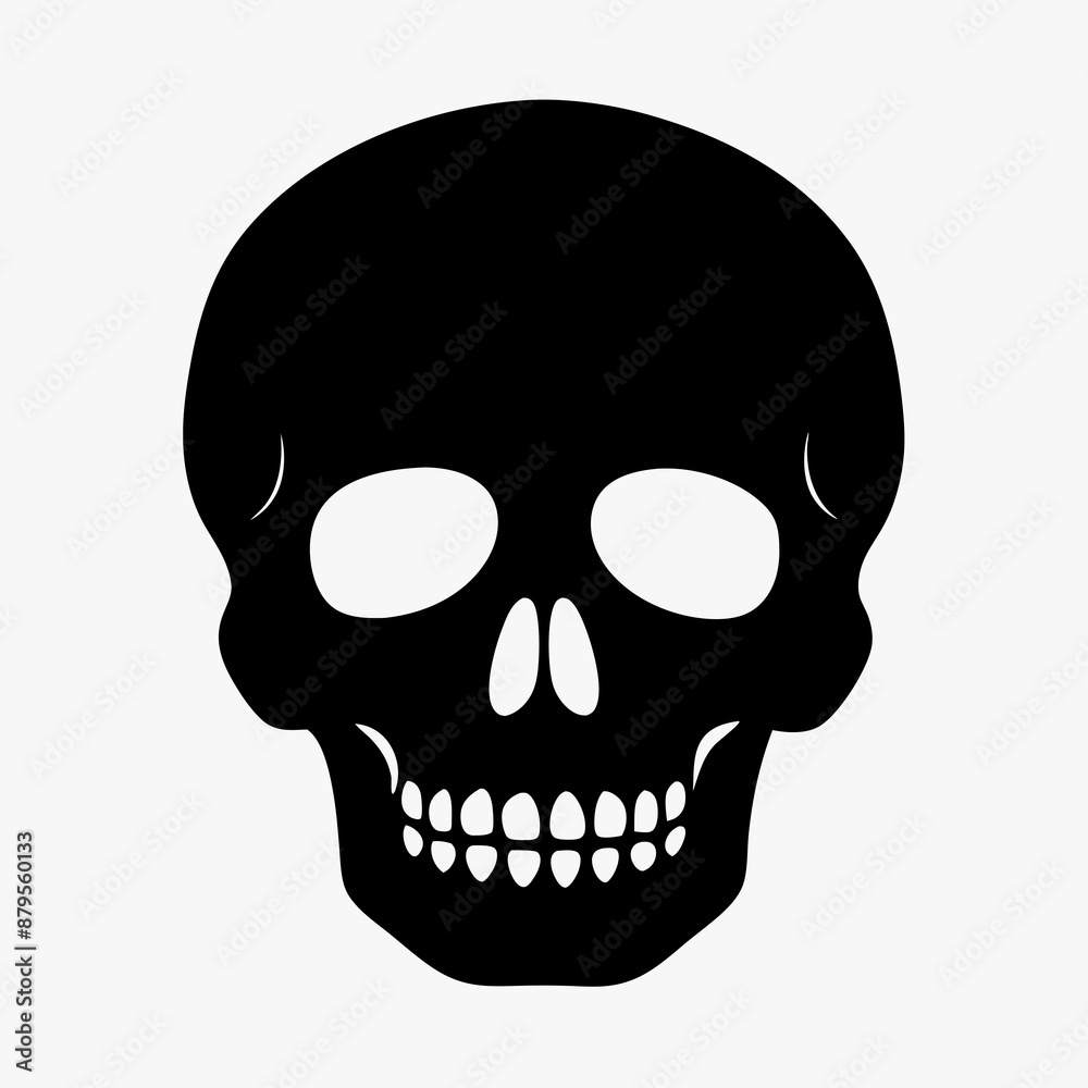 Skull vector illustration, Halloween skull vector art, skull silhouette, skull and crossbones Skull vector illustration, Halloween skull vector art, skull silhouette, skull and crossbones