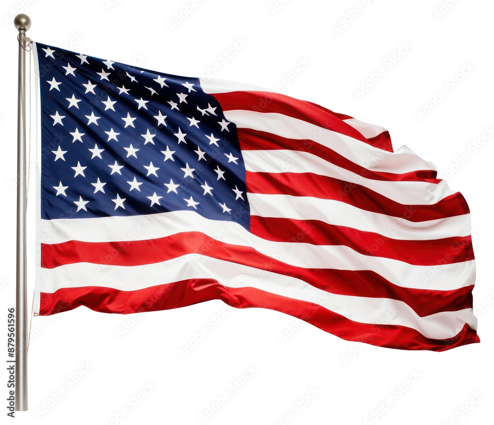 Obraz premium PNG Flag pole independence transparent background
