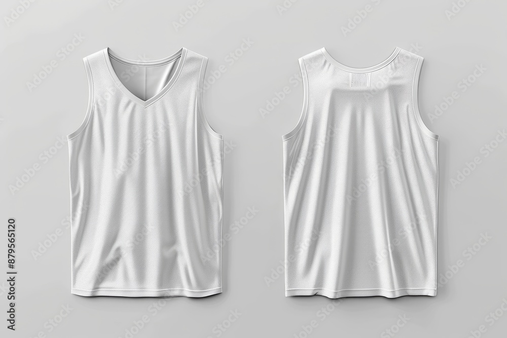 Blank white basketball uniform mockup Blank white basketball uniform mockup