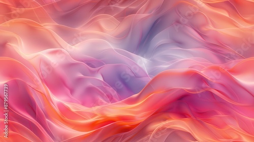 Wallpaper Mural Abstract Background with Wavy Lines in Pink, Orange, and Blue Hues Torontodigital.ca