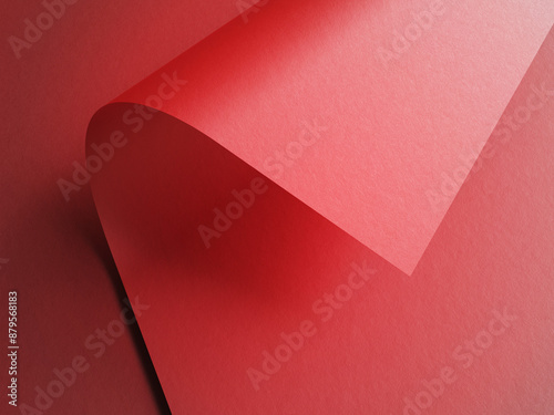 3D illustration. Folded sheet of paper mockup isolated.