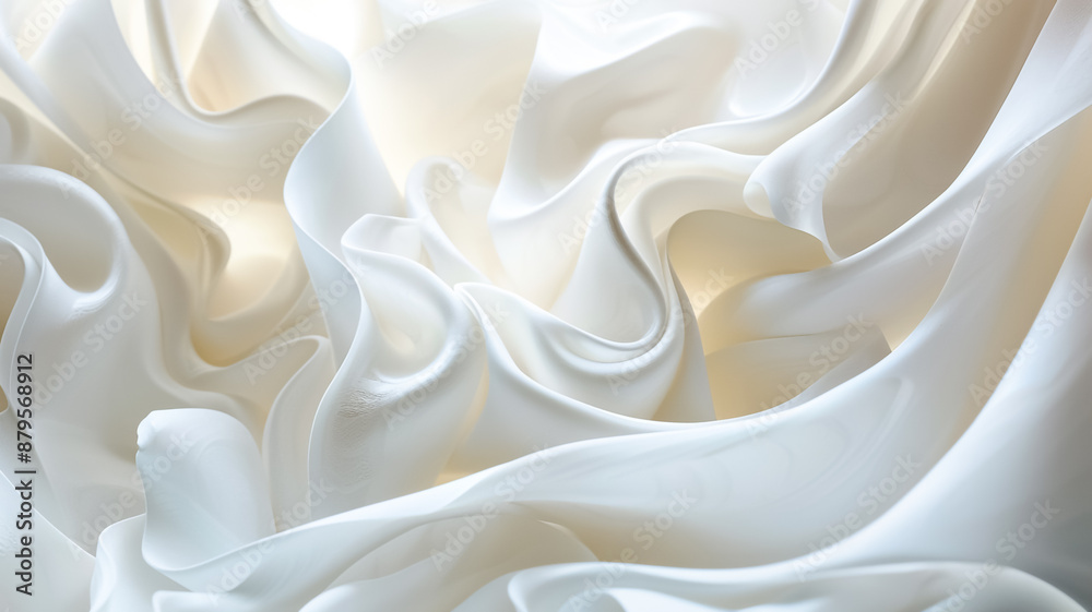 Obraz premium white silk fabric background