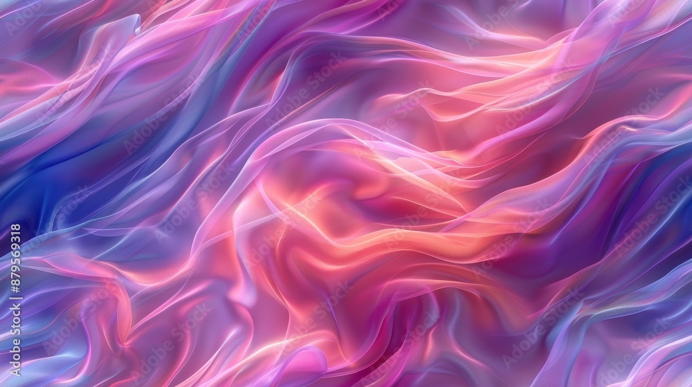 Abstract Background with Wavy Lines in Pink, Purple and Blue Colors - Illustration Abstract Background with Wavy Lines in Pink, Purple and Blue Colors - Illustration