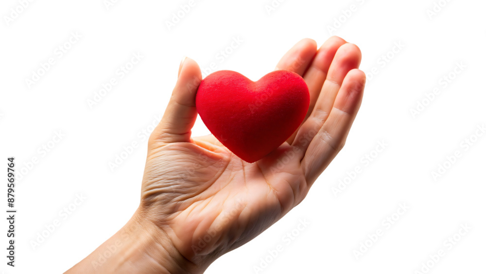 Hands holding heart symbolizes love and care in a romantic gesture Hands holding heart symbolizes love and care in a romantic gesture