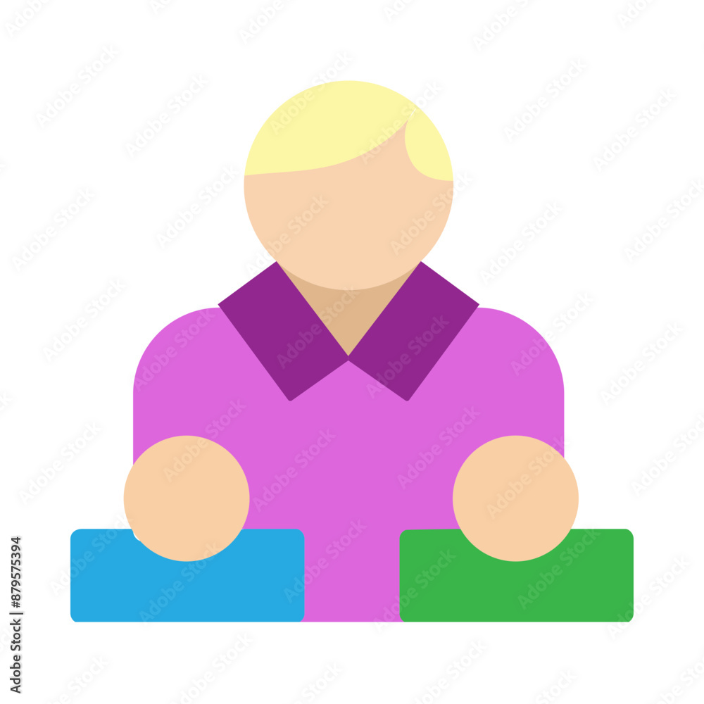 Leadership Training Vector Flat Icon Design Leadership Training Vector Flat Icon Design