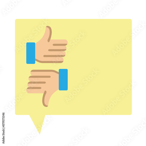 Feedback Vector Flat Icon Design