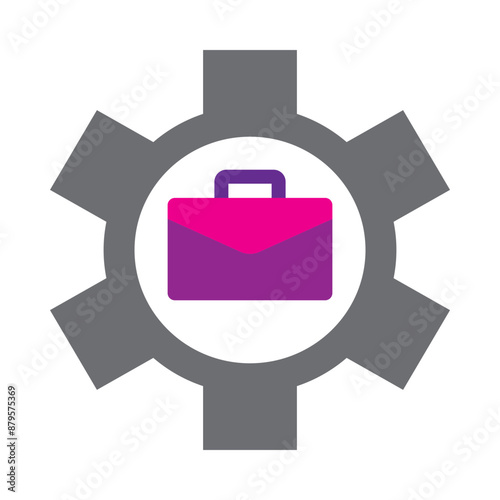 OntheJob Training Vector Flat Icon Design photo