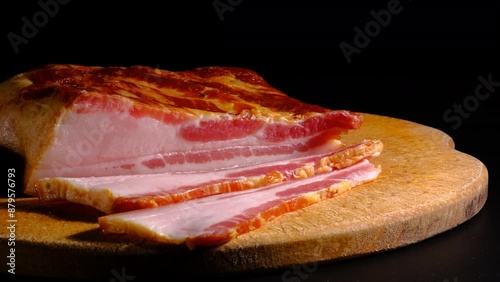 smoked meat slicing and lard