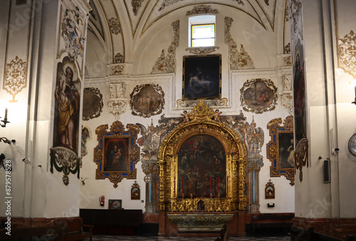  Interior of Royal Church of Santa María Magdalena in Seville, Spain photo