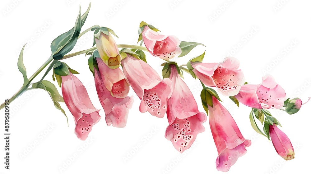Beautiful Pink Foxglove Flowers Beautiful Pink Foxglove Flowers
