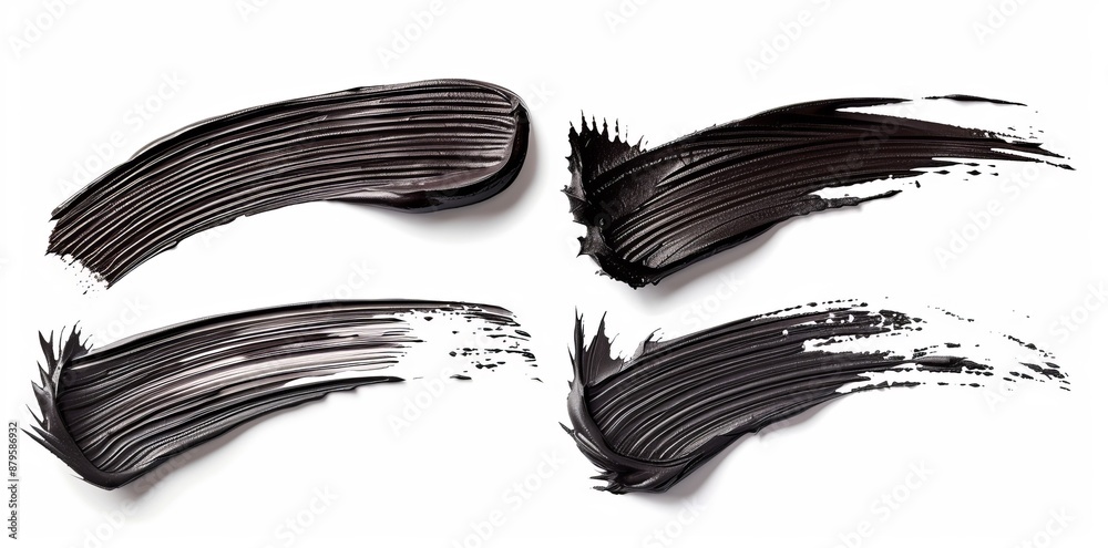 Isolated brown tire tracks on a transparent background.