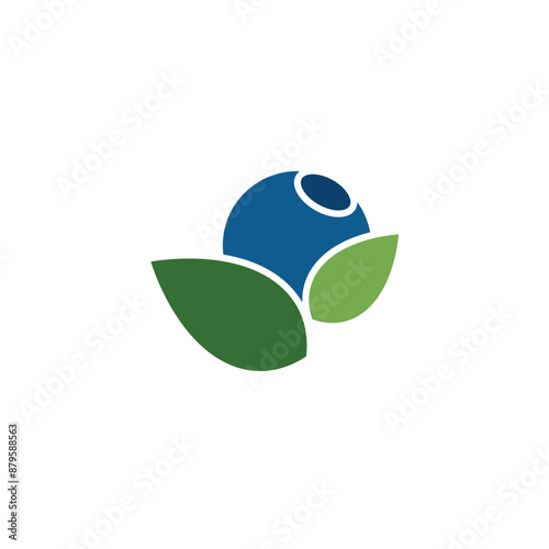 Blueberry Fruit logo designs vector, Illustration of Blueberry template