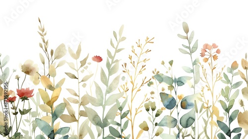 Wallpaper Mural Watercolor Roses Torontodigital.ca