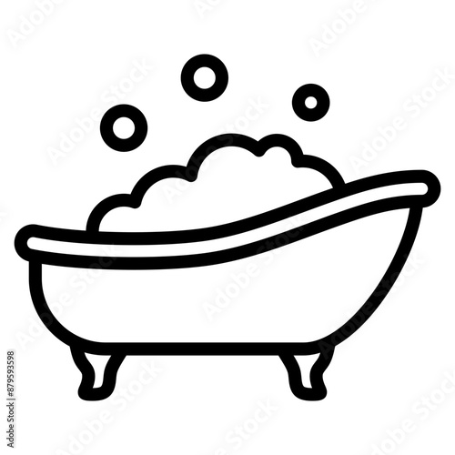 Bathtub Icon Element For Design