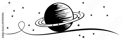 saturn planet vector 