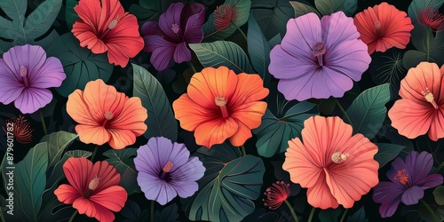 Colorful Flowers, Vibrant Gardens © Gayan