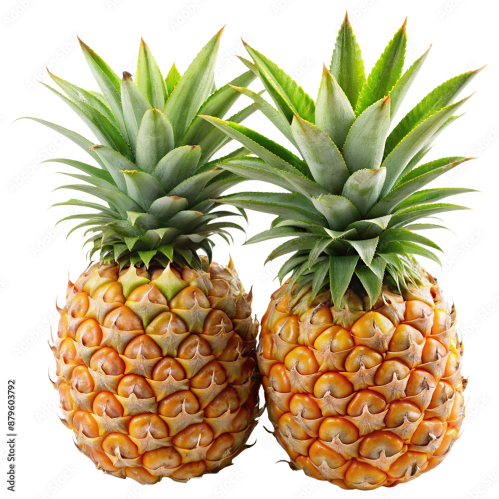Fototapeta premium pineapple on white background