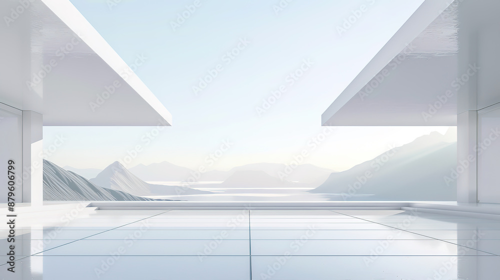 Minimalist modern architecture and flooring by the seaside Minimalist modern architecture and flooring by the seaside