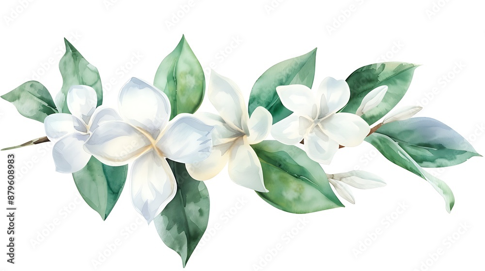 Obraz premium White Flowers Branch