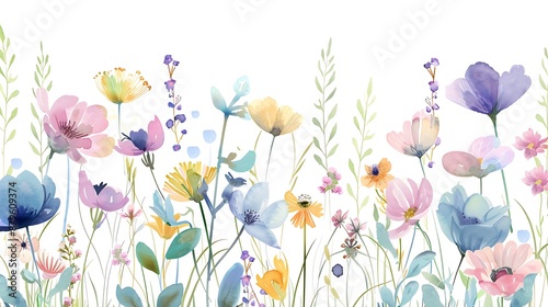 Wallpaper Mural Delicate Sweet Pea Blooms Torontodigital.ca