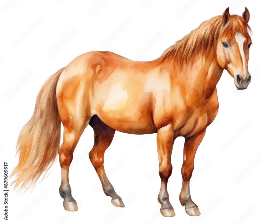 Obraz premium PNG Horse stallion cartoon mammal.