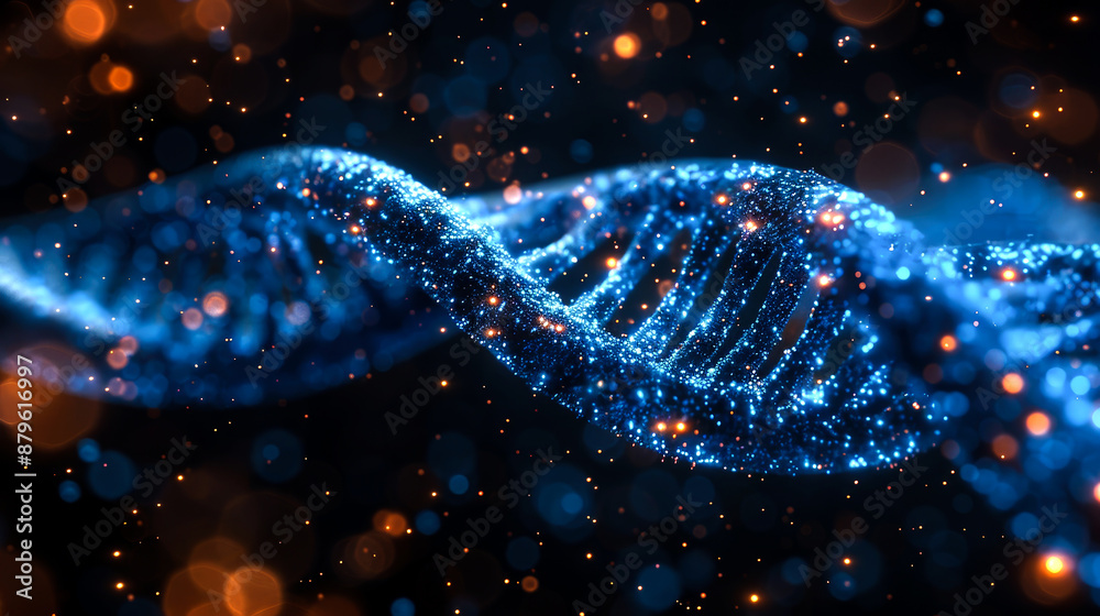 background digital double helix background digital double helix