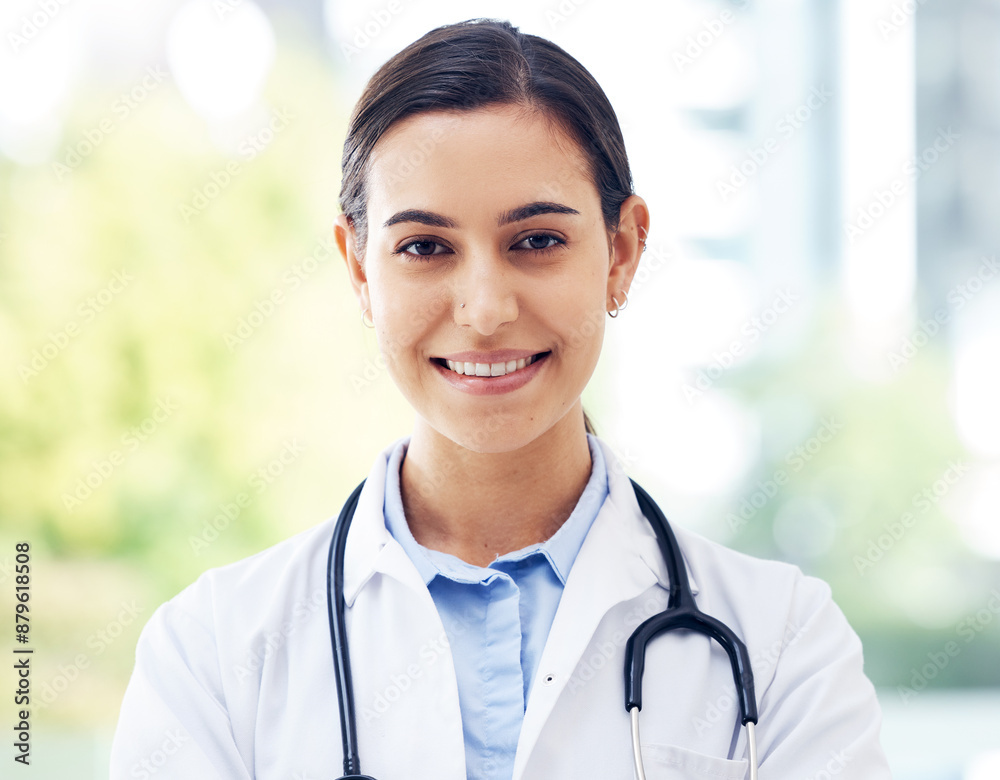 Doctor, smile and portrait in hospital for healthcare, medical advice and wellness with stethoscope. Woman, surgeon and professional person in clinic for job, experience and health with happiness Doctor, smile and portrait in hospital for healthcare, medical advice and wellness with stethoscope. Woman, surgeon and professional person in clinic for job, experience and health with happiness