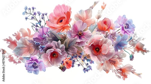 Watercolor Floral Bouquet