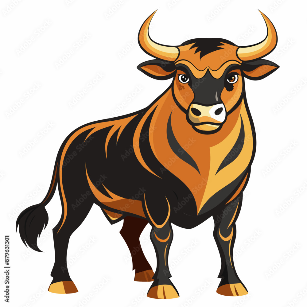 A cow vector logo icons illustration. A cow vector logo icons illustration.