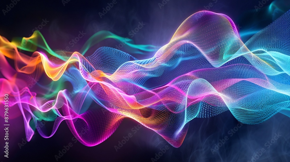 Abstract Colorful Waves of Light Abstract Colorful Waves of Light