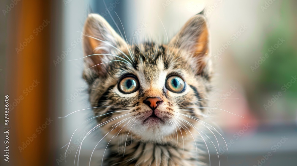 .surprised cat make big eyes. American shorthair surprised cat or kitten funny face big eyes, cute, domestic, kitten, feline, Emotional surprised, kitty, wow .surprised cat make big eyes. American shorthair surprised cat or kitten funny face big eyes, cute, domestic, kitten, feline, Emotional surprised, kitty, wow