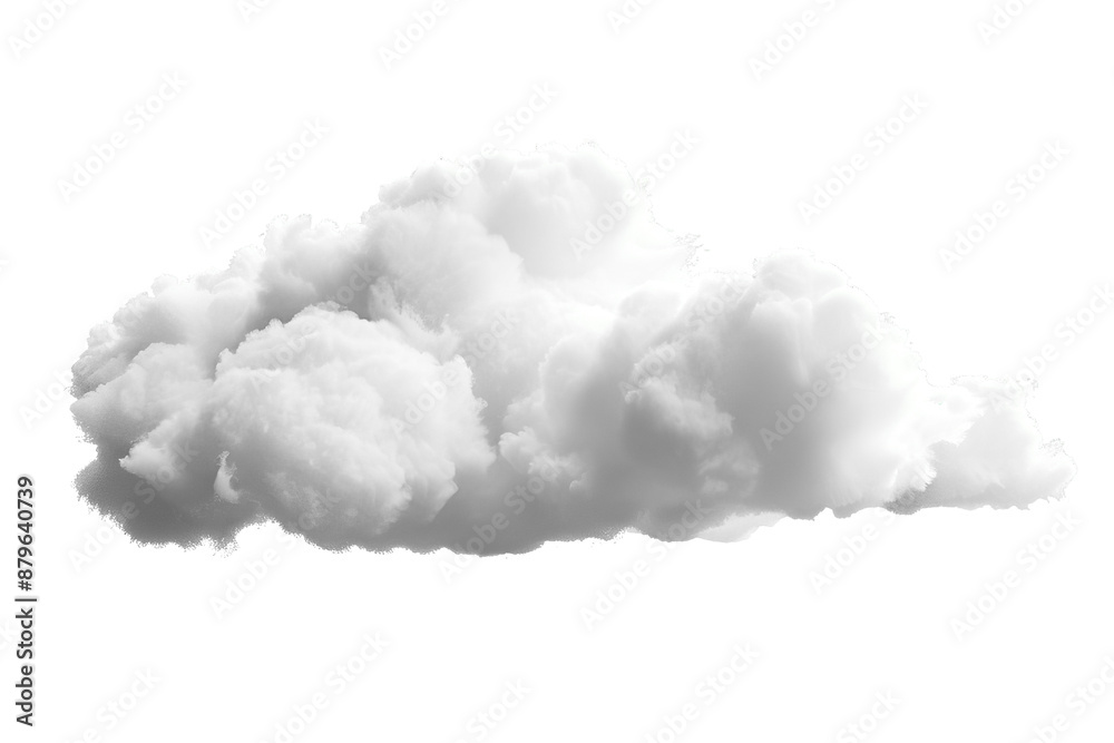 Naklejka premium White clouds in blue sky on transparent