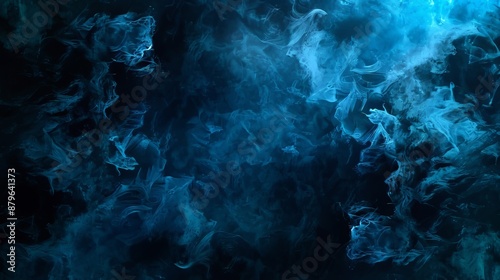abstract blue smoke background © Ariestia