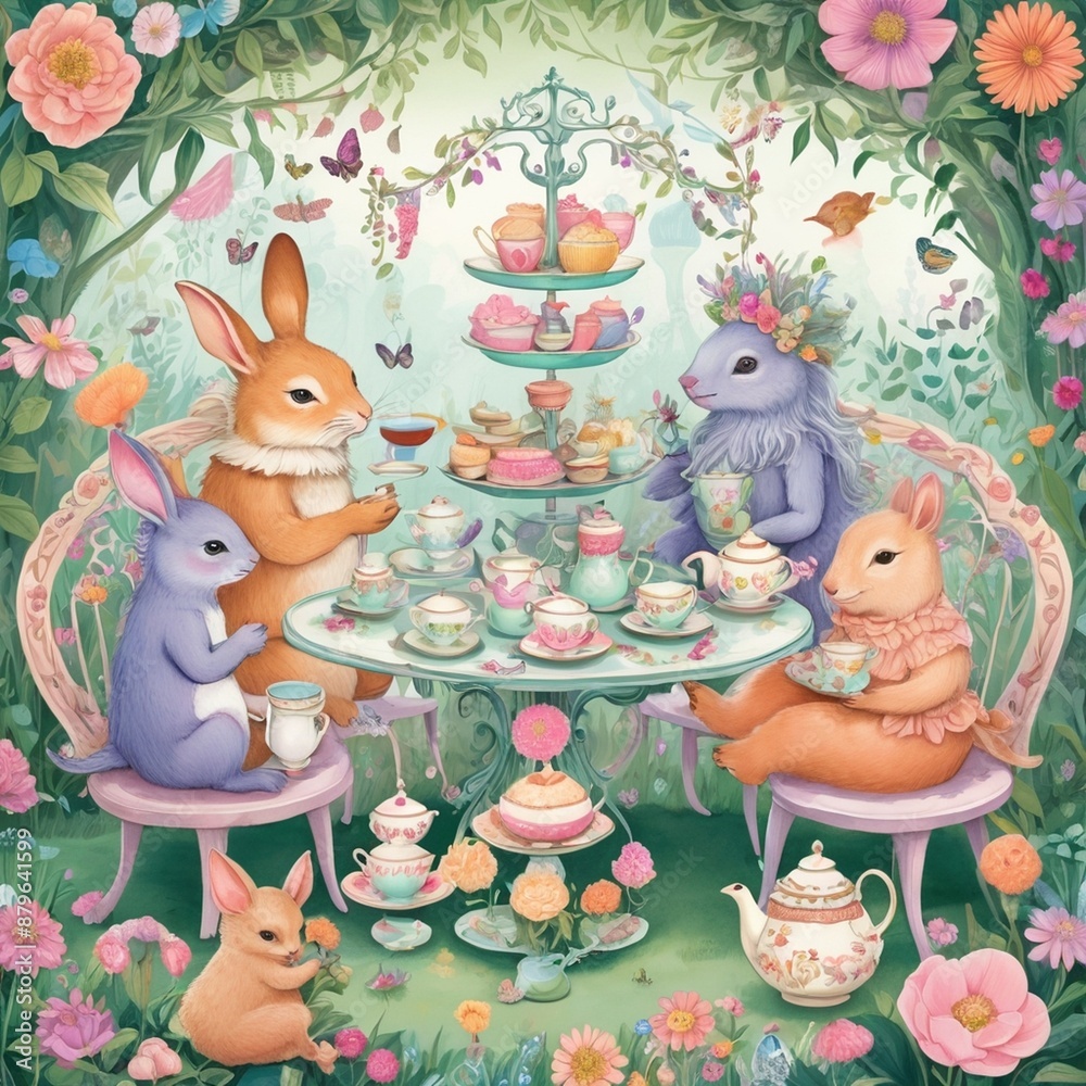 Fototapeta premium set of easter elements
